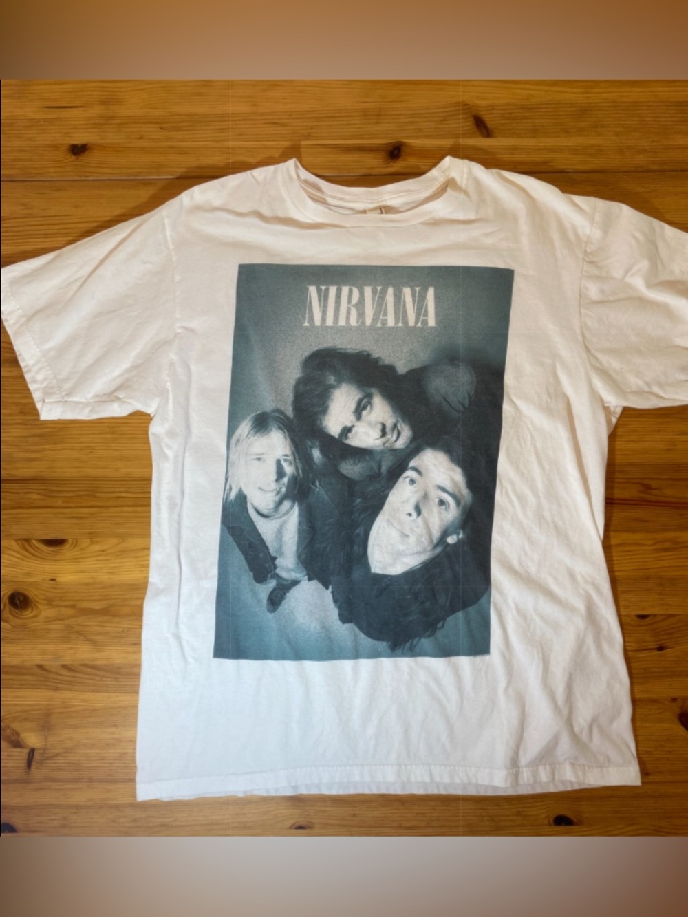 Nirvana Looking Up Graphic Band Tee Black 100% Cotton Unisex Size Large - Picture 6 of 11